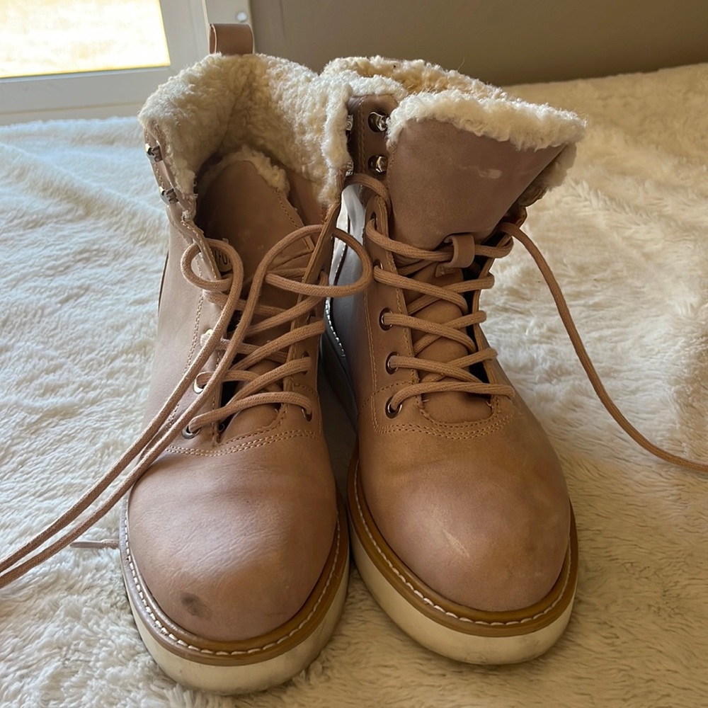 USED Pink Boots